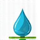 Icono de una gota de agua y un aspersor